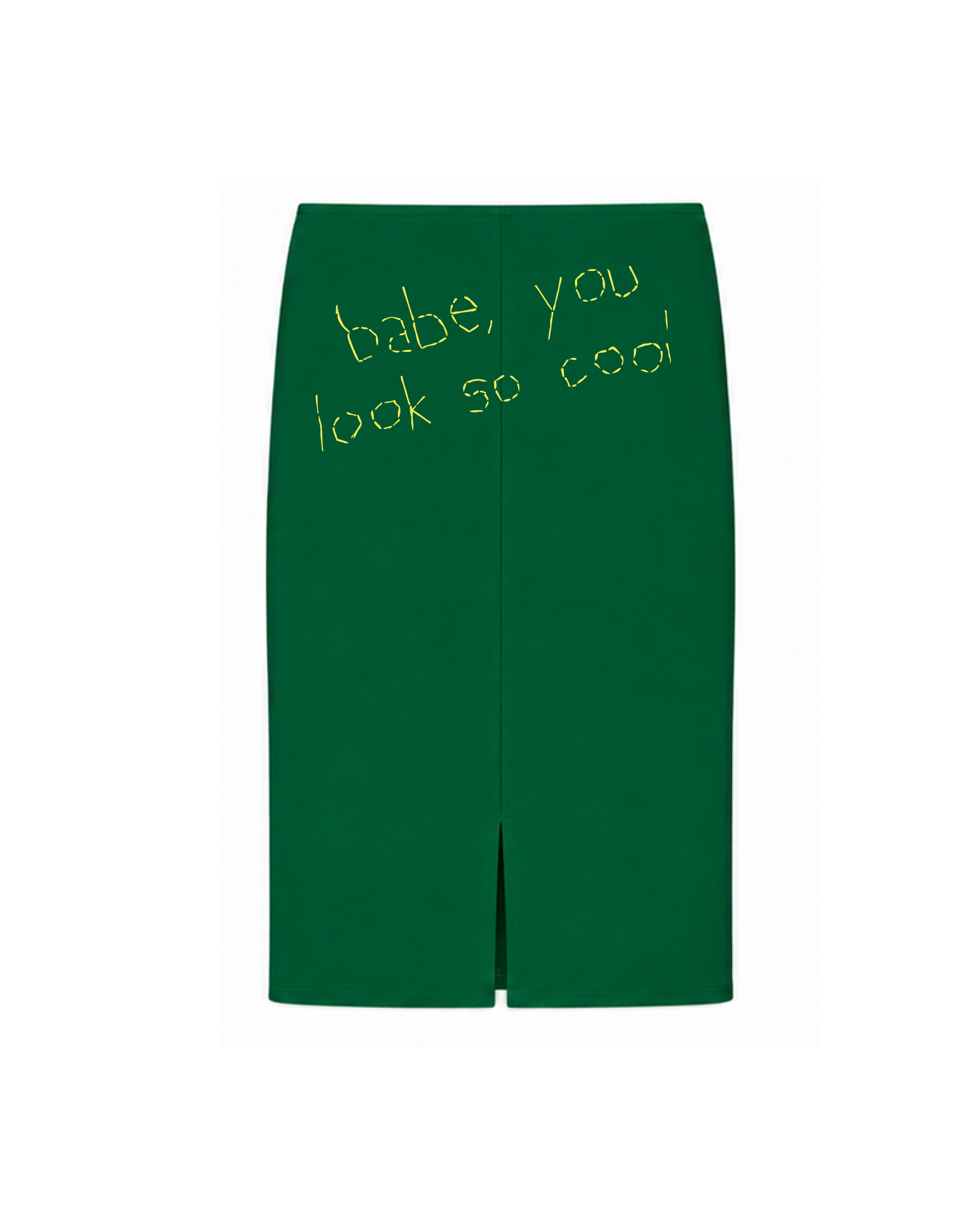 Babe You Look So Cool Skirt — Green