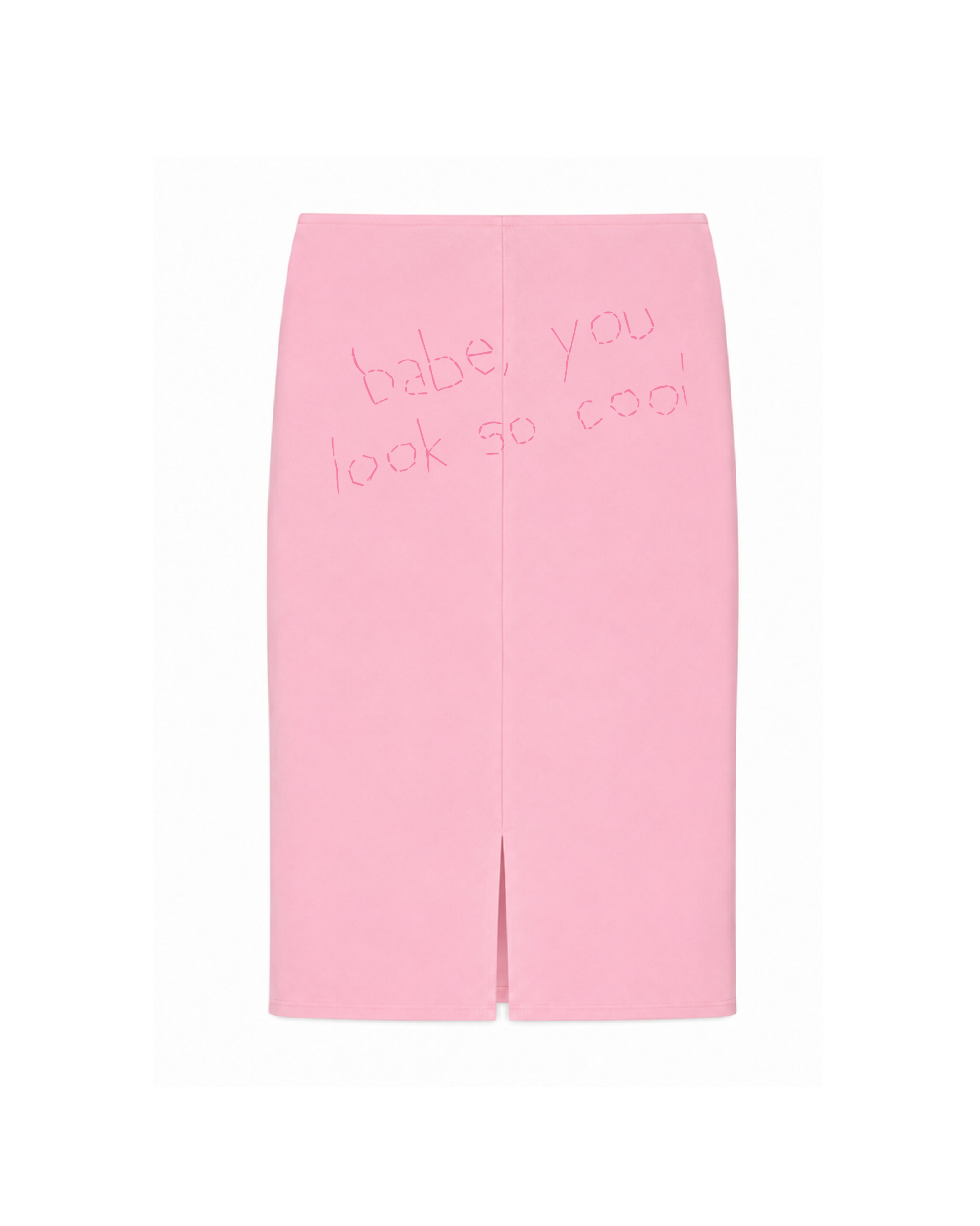 Babe You Look So Cool Skirt — Pink
