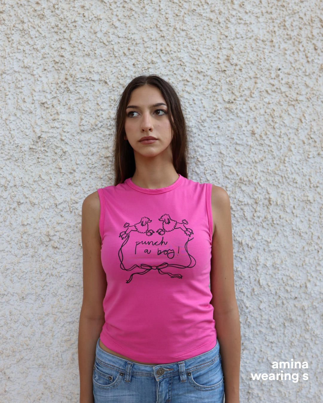 Punch a Boy Top Pink